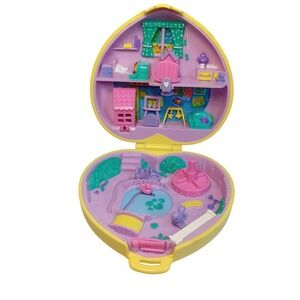 1994 VTG Bluebird Polly Pocket Strollin Nursery Miniature Playset Dolls COMPLETE